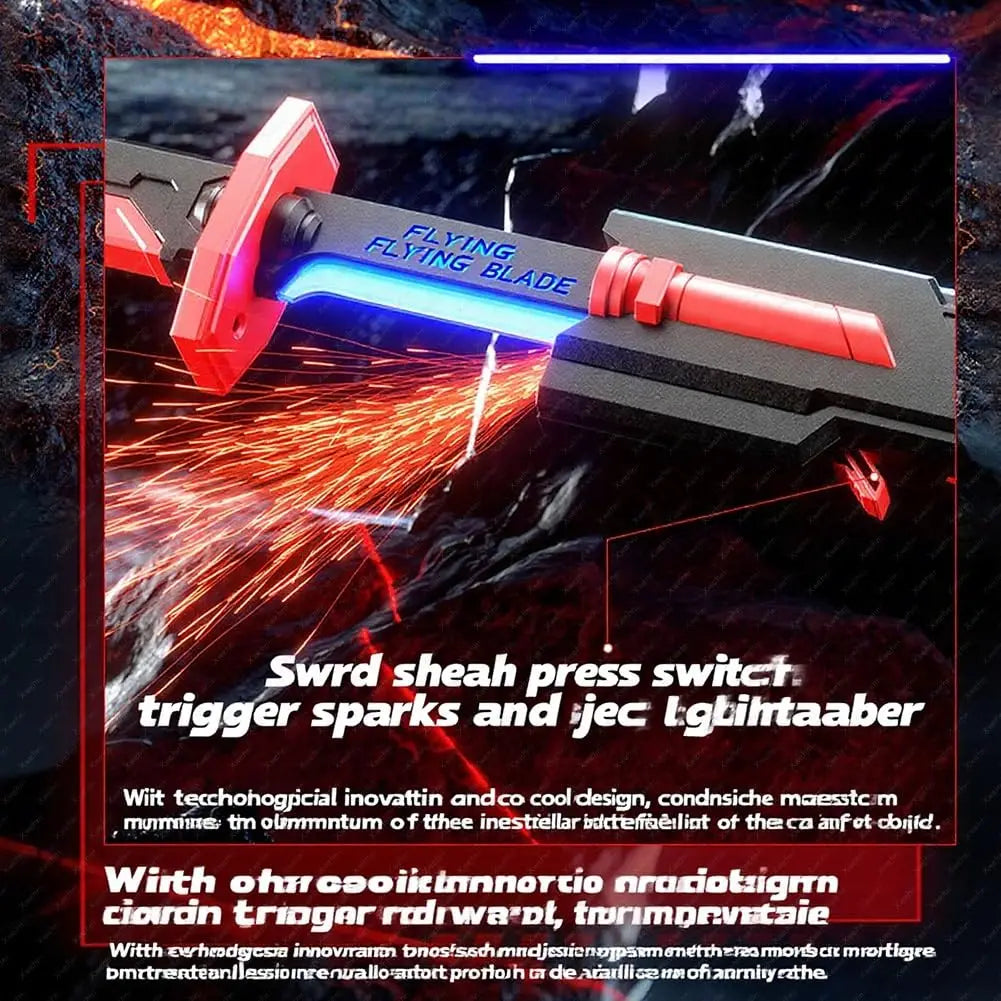 Glowing Sword with Sparks & Smoke